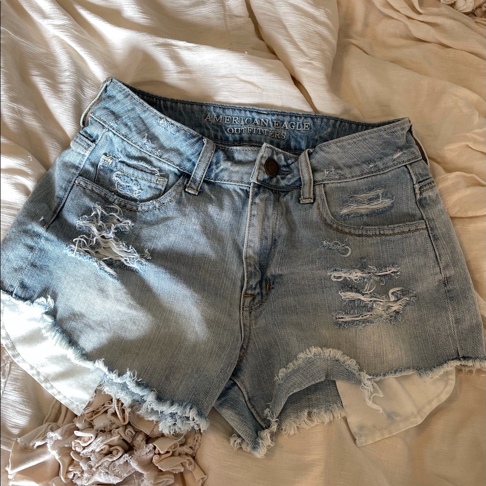 American eagle denim shorts high waisted